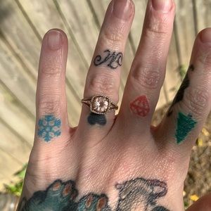 14k rose gold morganite engagement ring